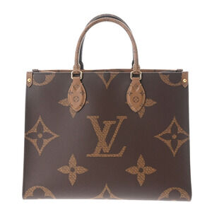 Louis Vuitton Monogram Reverse On the Go Brown Canvas Bag